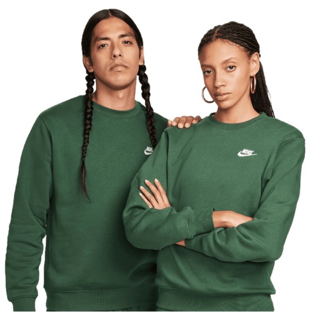💚Nike Unisex Classic Green Crewneck Sweatshirt – Size XS 💚